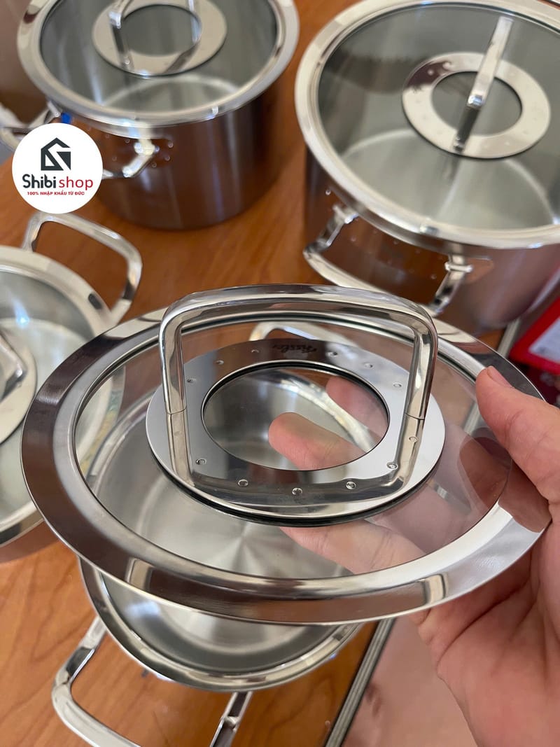 Bộ nồi Fissler Profi Original 5 món nắp kính