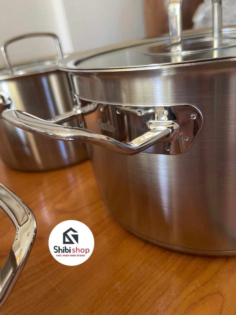 Bộ nồi Fissler Profi Original 5 món nắp kính