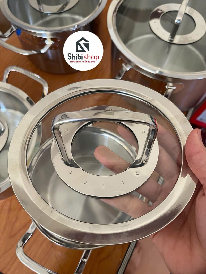 Bộ nồi Fissler Profi Original 5 món nắp kính