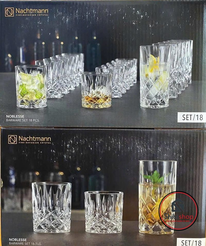 Bộ 18 cốc pha lê Natchtmann Bossa Nova Tumbler