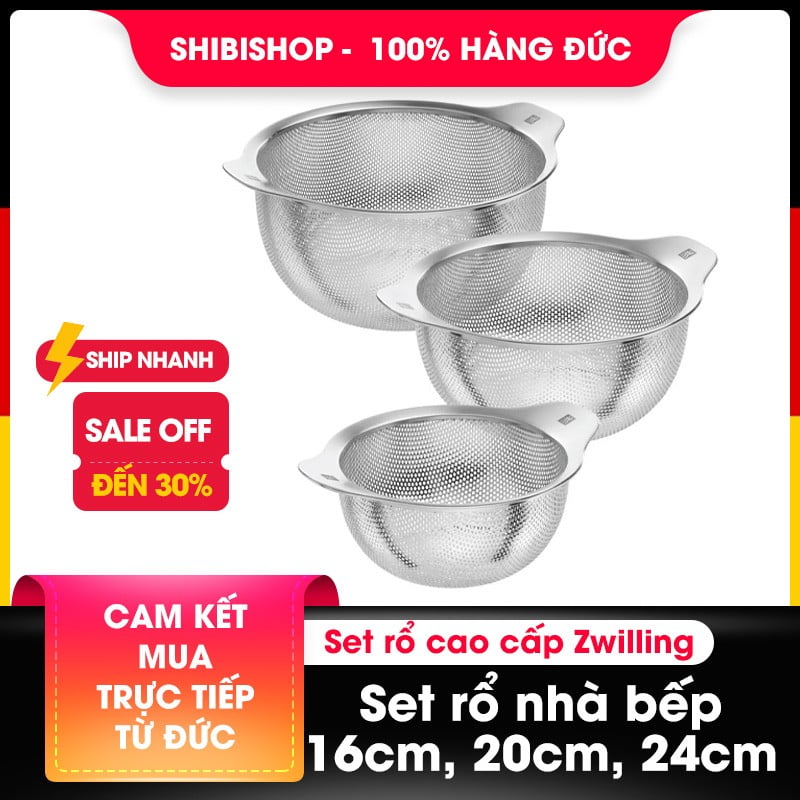 Set rổ nhà bếp cao cấp Zwilling - 16cm, 20cm, 24cm