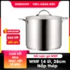 Nồi luộc gà WMF 14 lít, 28cm - Nắp thép