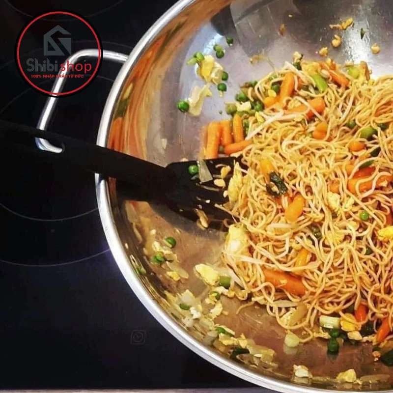 Chảo WMF Wok Party 28cm - Có nắp kính đậy