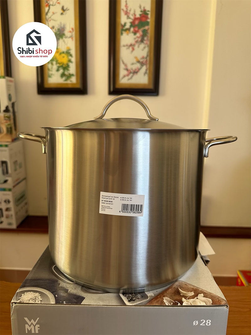 Nồi luộc gà WMF 14 lít, 28cm - Nắp thép