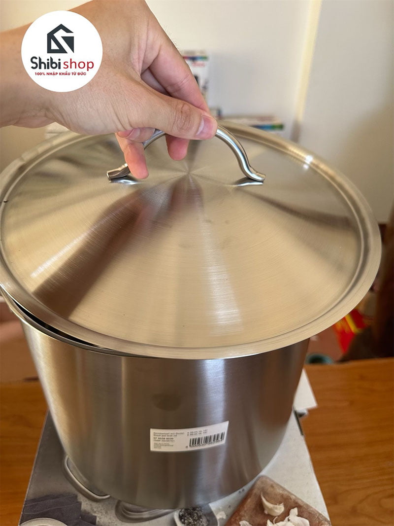 Nồi luộc gà WMF 14 lít, 28cm - Nắp thép
