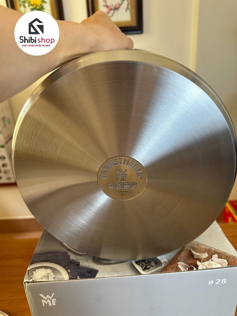 Nồi luộc gà WMF 14 lít, 28cm - Nắp thép