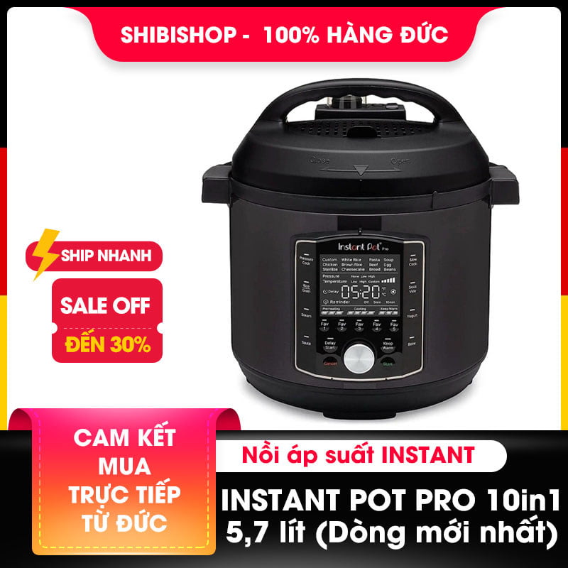 Nồi áp suất đa năng INSTANT POT PRO 10in1 - 5,7 lít - Đức