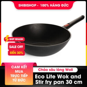 Chảo sâu lòng Woll Eco Lite Wok and Stir Fry pan 30cm