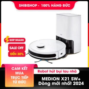 Robot hút bụi lau nhà Medion X21 SW+, hàng Đức