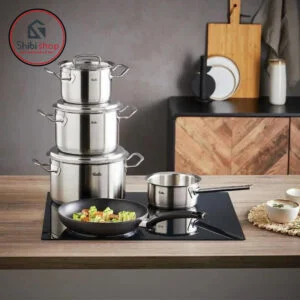 Bộ nồi Fissler Profi Original 5 món vung thép kèm chảo