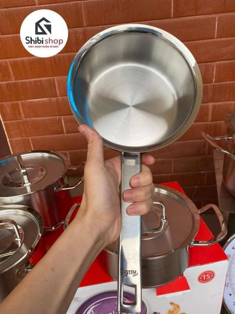 Bộ nồi Fissler Profi Original 5 món vung thép kèm chảo