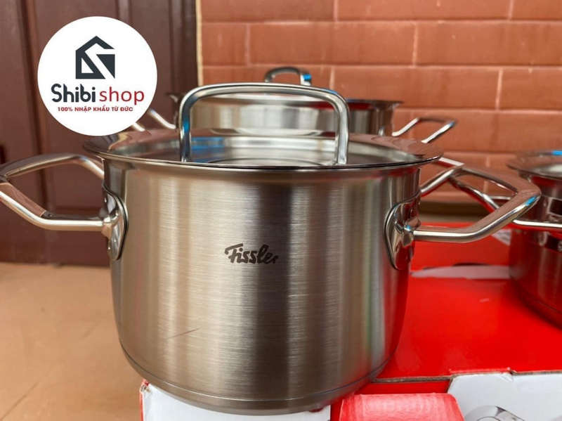 Bộ nồi Fissler Profi Original 5 món vung thép kèm chảo