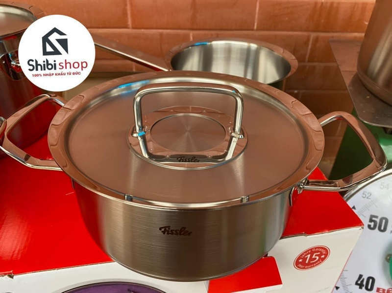 Bộ nồi Fissler Profi Original 5 món vung thép kèm chảo