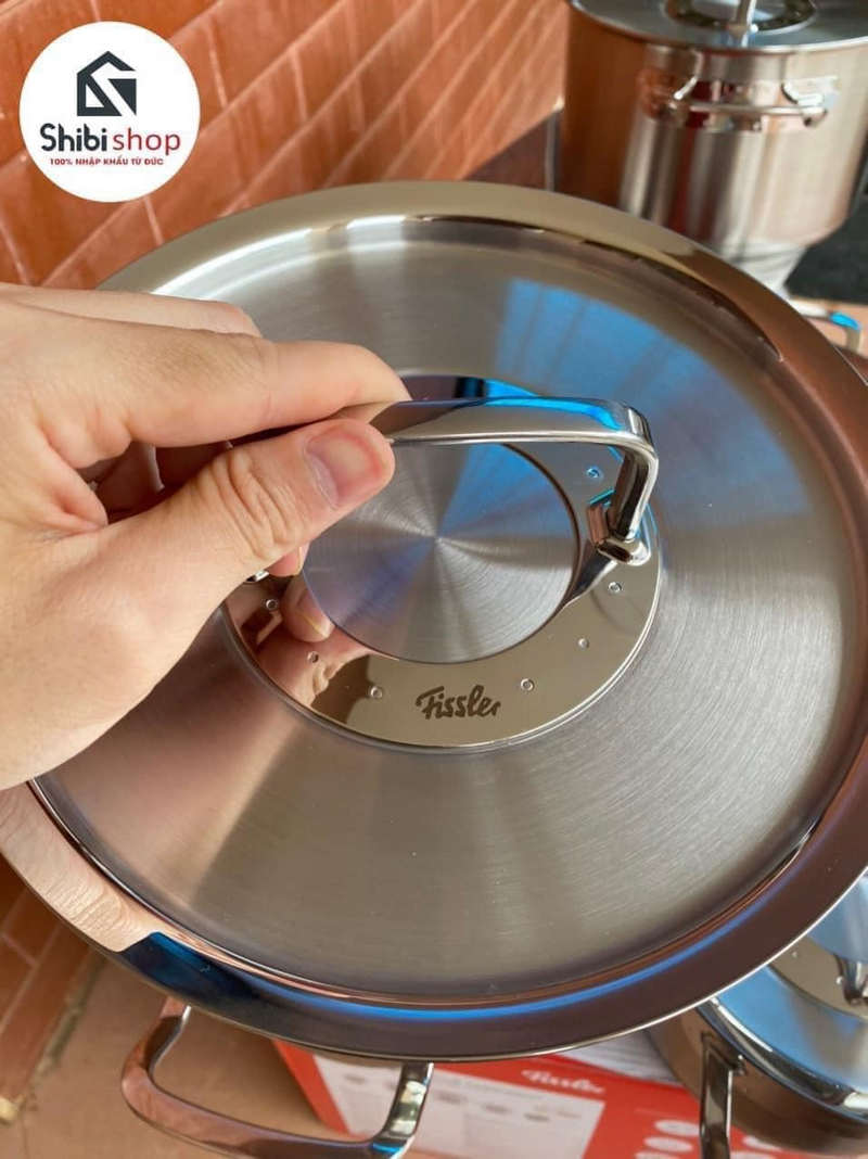 Bộ nồi Fissler Profi Original 5 món vung thép kèm chảo