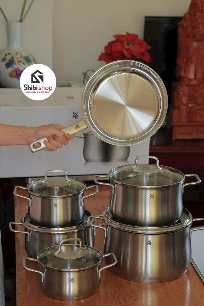 Bộ nồi WMF Brillant 6 món kèm chảo thép 24cm