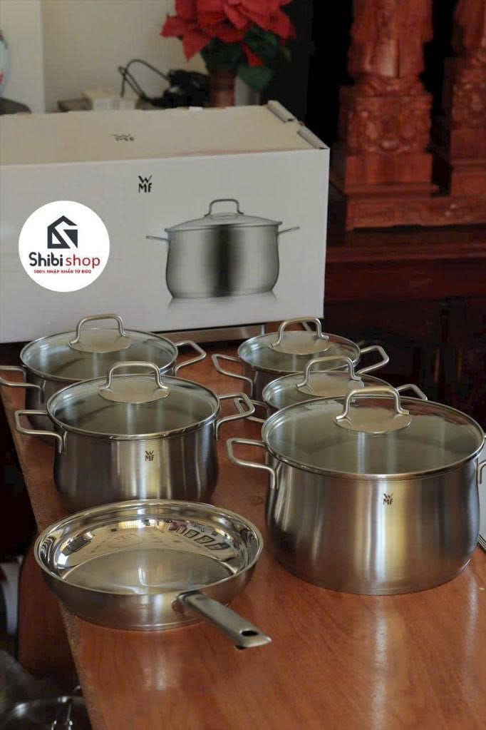 Bộ nồi WMF Brillant 6 món kèm chảo thép 24cm