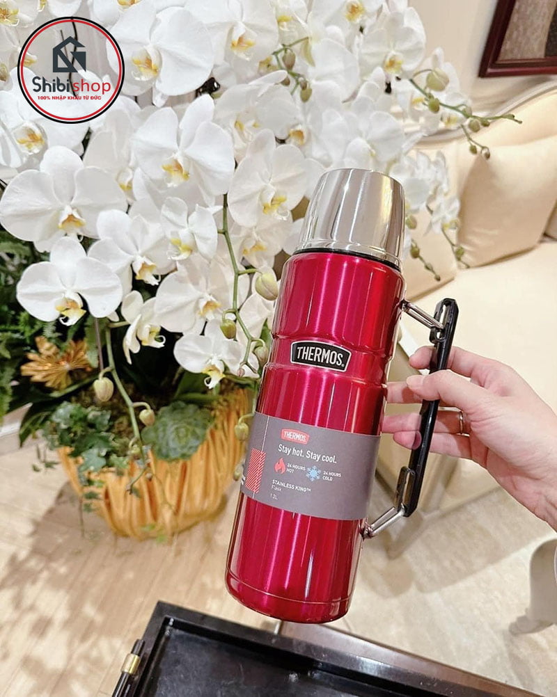 Bình giữ nhiệt Thermos 1,2 lít - giữ nóng 24 tiếng, giữ lạnh 24 tiếng