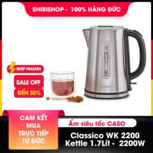 Ấm siêu tốc CASO Classico WK 2200 Kettle 1.7 lít