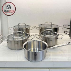 Bộ nồi Fissler Original Profi 5 món kèm quánh nắp kính