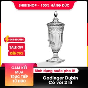 Bình đựng nước pha lê Godinger Dubin có vòi 2 lít