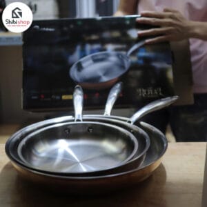 Chảo thép chống dính tự nhiên Ciwete 20cm,24cm,28cm