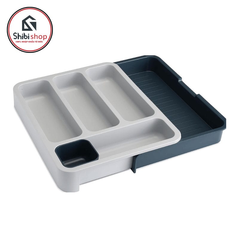 Khay đựng dụng cụ Joseph Joseph chia ngăn DrawerStore Expanding Cutlery Tray (màu ghi xám)