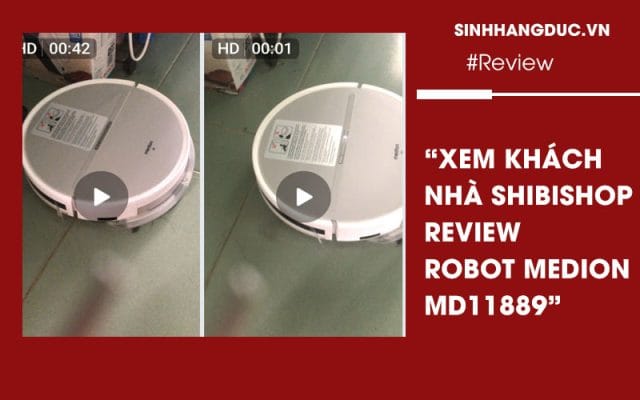 Review Robot hút bụi lau nhà Medion MD11889 (S05W)
