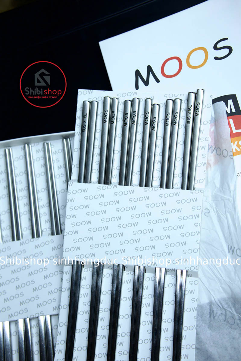 Set 12 đôi đũa inox MOOS nội địa Đức - Ảnh 8