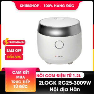Nồi cơm điện tử 2LOCK Korea RC25-3009W dung tích 1.2L