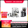 Combo máy pha cafe Caso Espresso Gourmet và máy xay cafe CASO Barista Crema