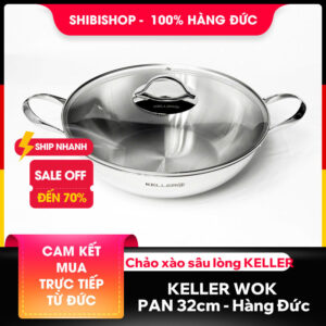 Chảo xào sâu lòng KELLER WOK PAN 32cm