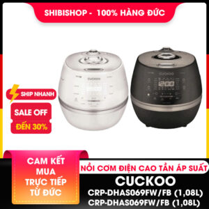 Nồi cơm điện cao tần Cuckoo áp suất kép CRP-DHAS069FW/FB (1,08L), CRP-CHAS109FW/FB (1,8L)