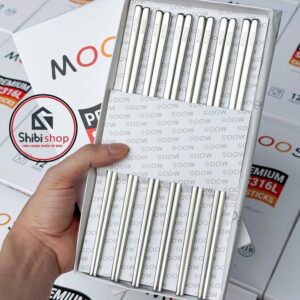 Alternative view of Set 12 đôi đũa inox MOOS nội địa Đức