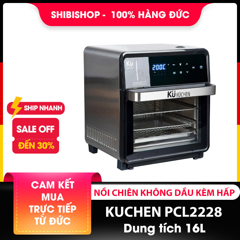 Nồi chiên không dầu kết hợp hấp KUCHEN PCL2228