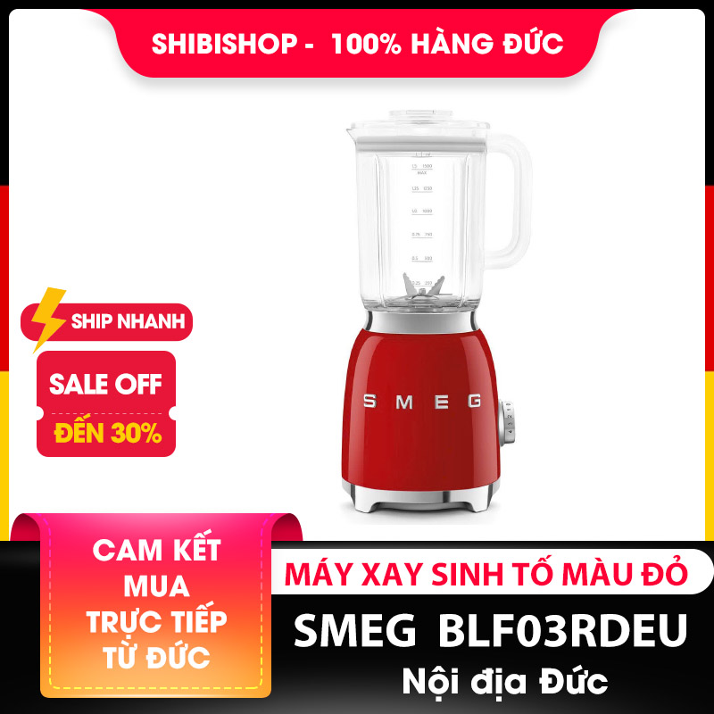 Máy xay sinh tố SMEG BLF03RDEU màu đỏ