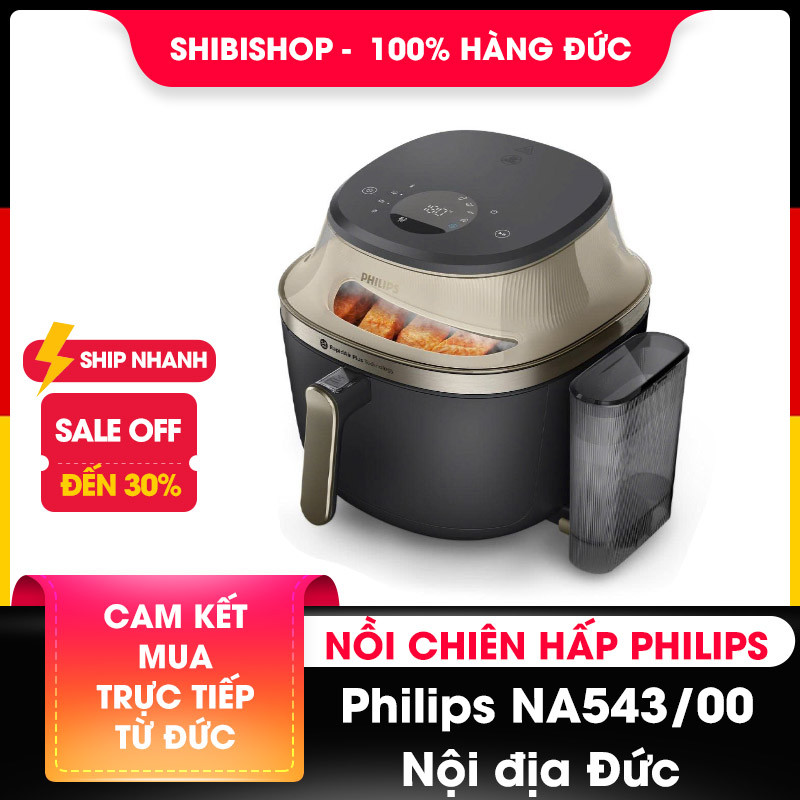 Nồi chiên hấp Philips NA543/00 dung tích 7,2L