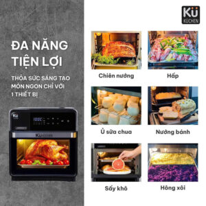 Alternative view of Nồi chiên không dầu kết hợp hấp KUCHEN PCL2228