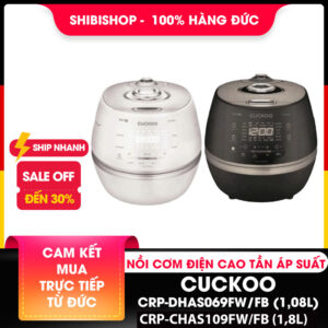 Nồi cơm điện cao tần Cuckoo áp suất kép CRP-DHAS069FW/FB (1,08L), CRP-CHAS109FW/FB (1,8L)
