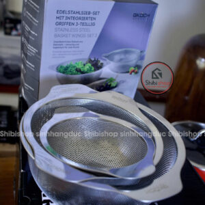 Set 3 rổ inox GKÖCH MYDH0305 có tay cầm