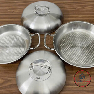 Alternative view of Chảo 2 quai FISSLER PROFI kèm vung inox size 24cm- size 28cm