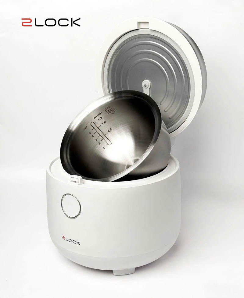 Nồi cơm điện tử 2LOCK Korea RC25-3009W dung tích 1.2L - Ảnh 3