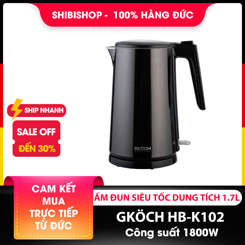 Ấm siêu tốc GKÖCH Germany HB-K102 1,7L 1800W