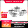 vBộ nồi FISSLER VISEO 4 nồi 1 quánh nắp kính