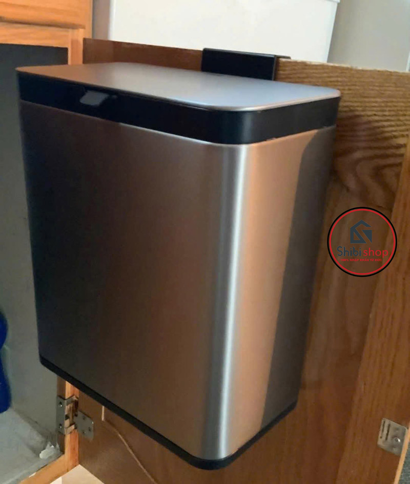 Thùng rác gắn tủ bếp EKO EK9008MMT-7L-BL màu inox - Ảnh 7