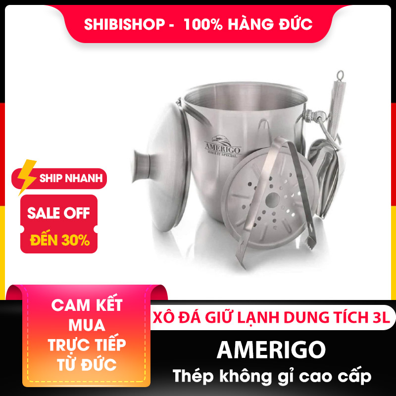 Xô đá giữ lạnh Amerigo - dung tích 3 lít