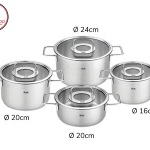 Alternative view of Bộ nồi FISSLER Pure Collection 4 món vung kính made in Germany