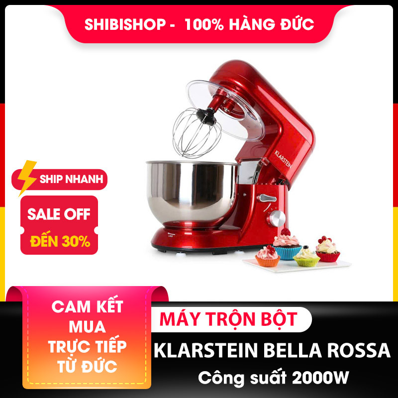 Máy trộn bột KLARSTEIN BELLA ROSSA 2000W
