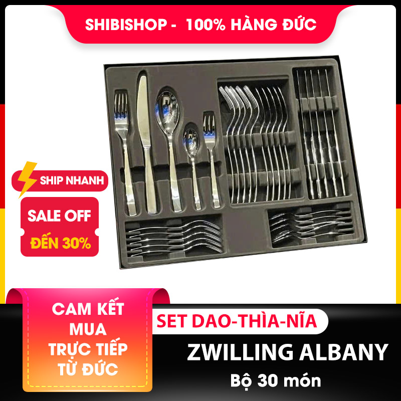 Set dao dĩa ZWILLING ALBANY 30 món- nội địa Đức