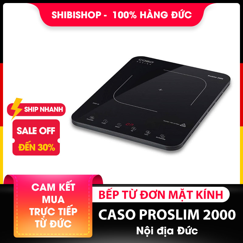 Bếp từ đơn CASO PROSLIM 2000 mặt kính cao cấp