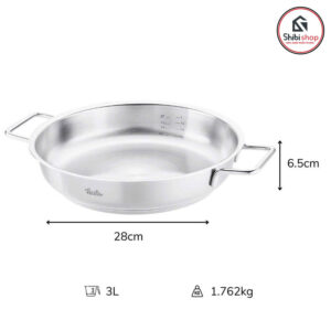 Alternative view of Chảo inox 2 quai Fissler Pure 24cm-28cm made in Germany